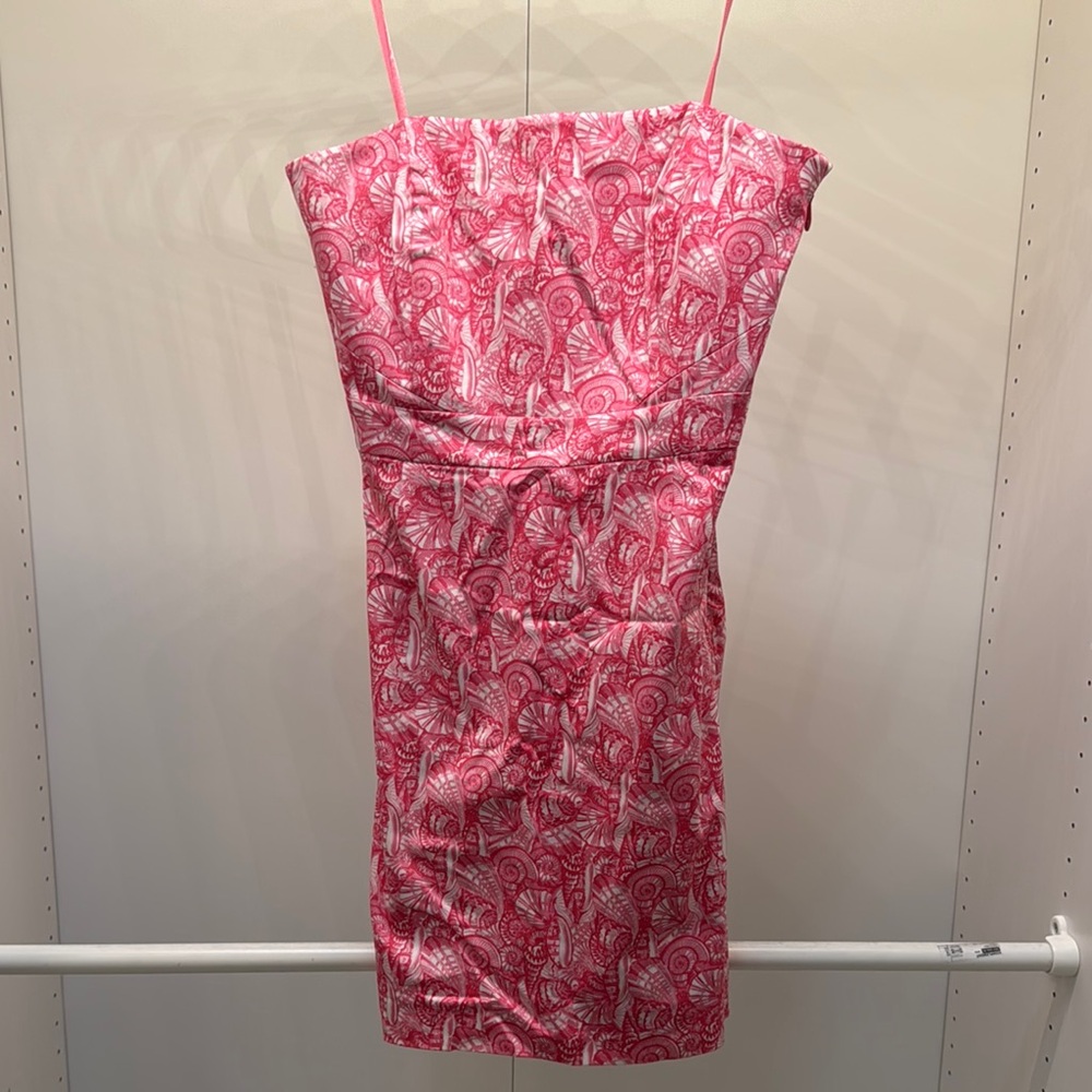 Vineyard Vines Pink Sheath Mini Dress Spaghetti Strap